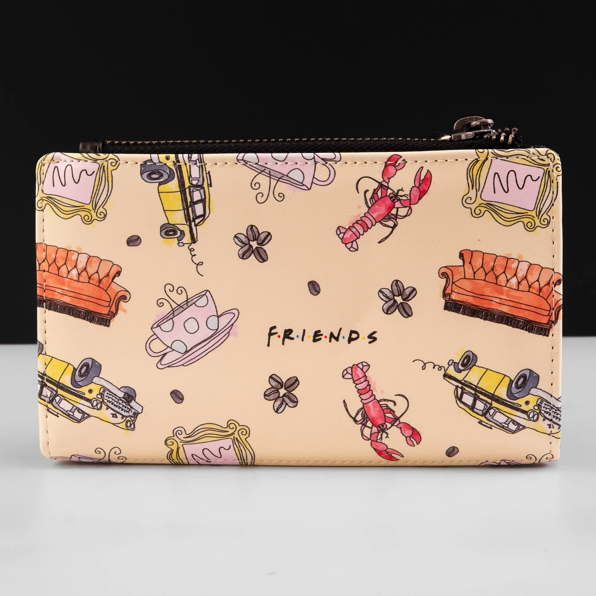 Loungefly x Friends Sketch Icons All Over Print Wallet