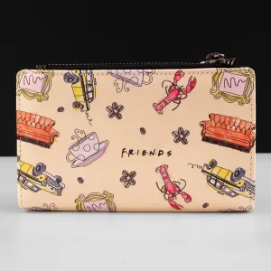 Loungefly x Friends Sketch Icons All Over Print Wallet
