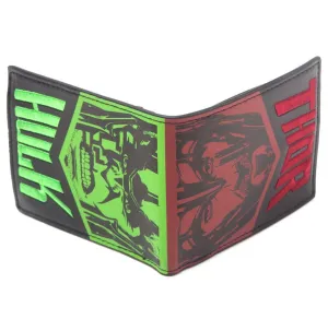 Marvel Thor and The Hulk Embroidered Bi-Fold Wallet