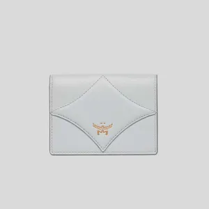 MCM Diamond Wallet in Calf Leather Ice Grey MYSEAAK01FR001