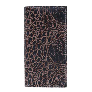 Men's Alligator Print Roper Wallet and Checkbook Holder