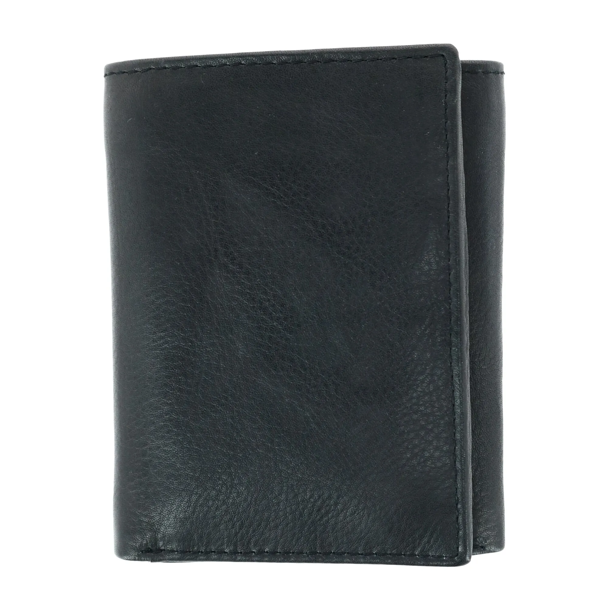 Men's American Bison Leather RFID Trifold Wallet