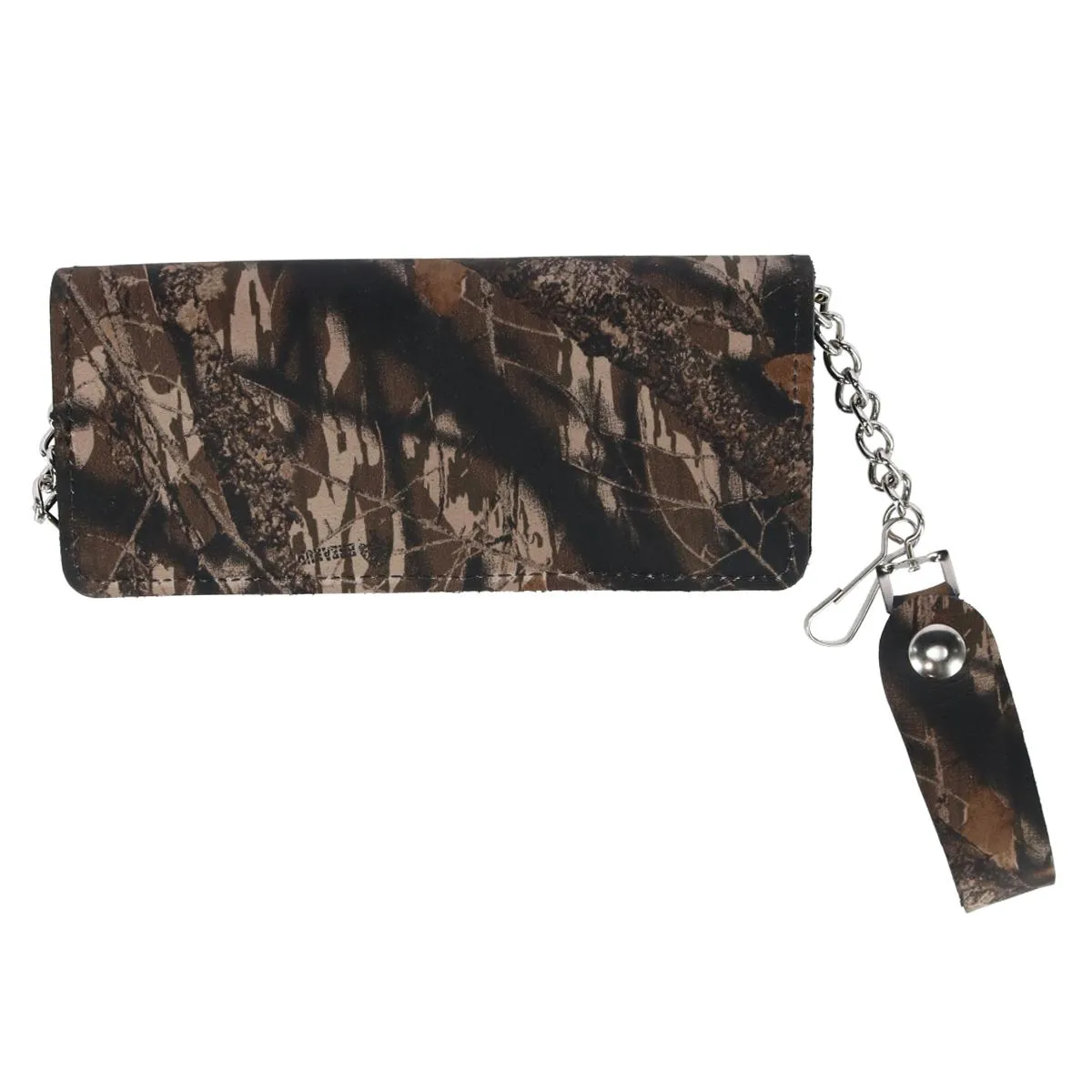 Men's Camo Print Long Chain Wallet
