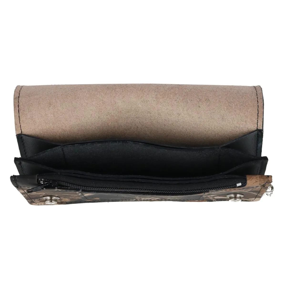 Men's Camo Print Long Chain Wallet