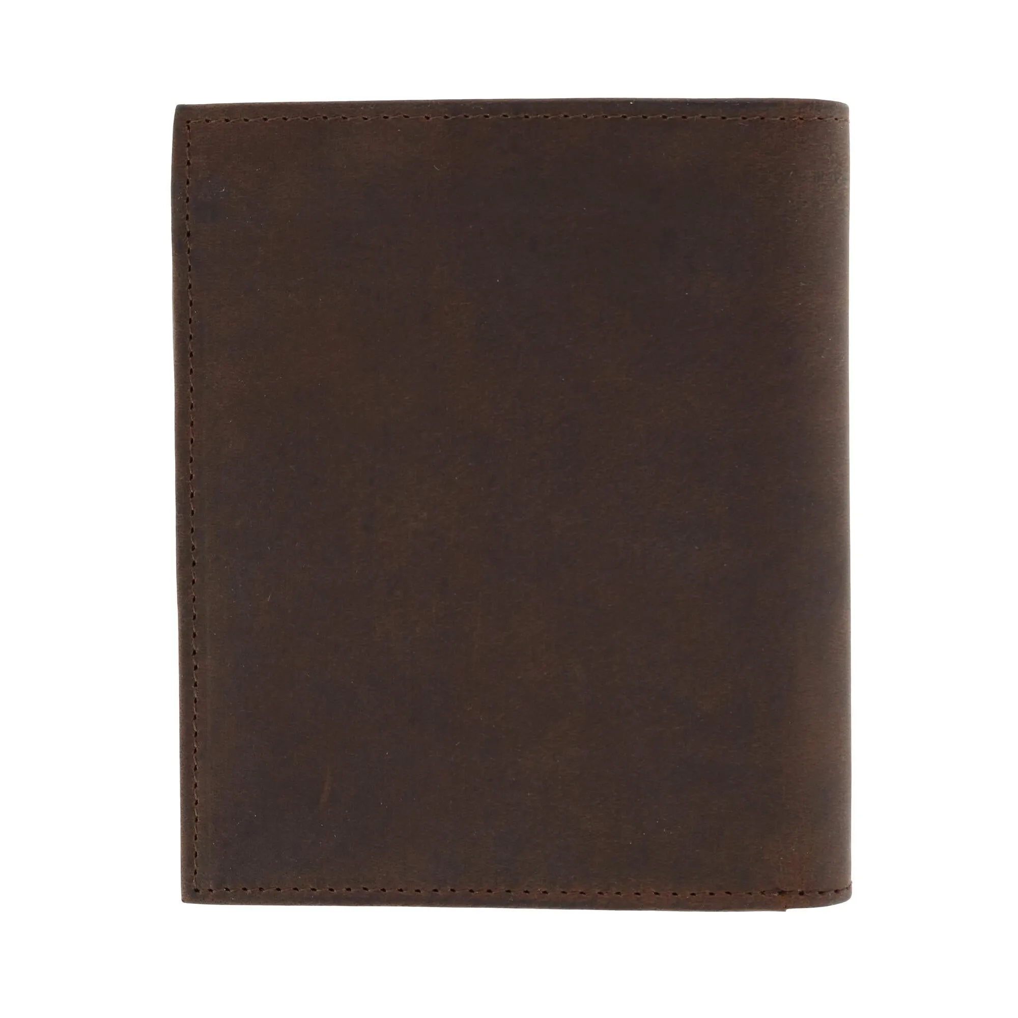 Men's Distressed Hunter Leather RFID Hipster Wallet