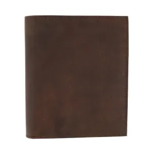 Men's Distressed Hunter Leather RFID Hipster Wallet