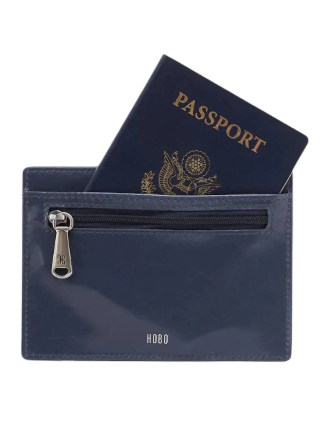Men's Euro Slide Card Case In Blue Stone