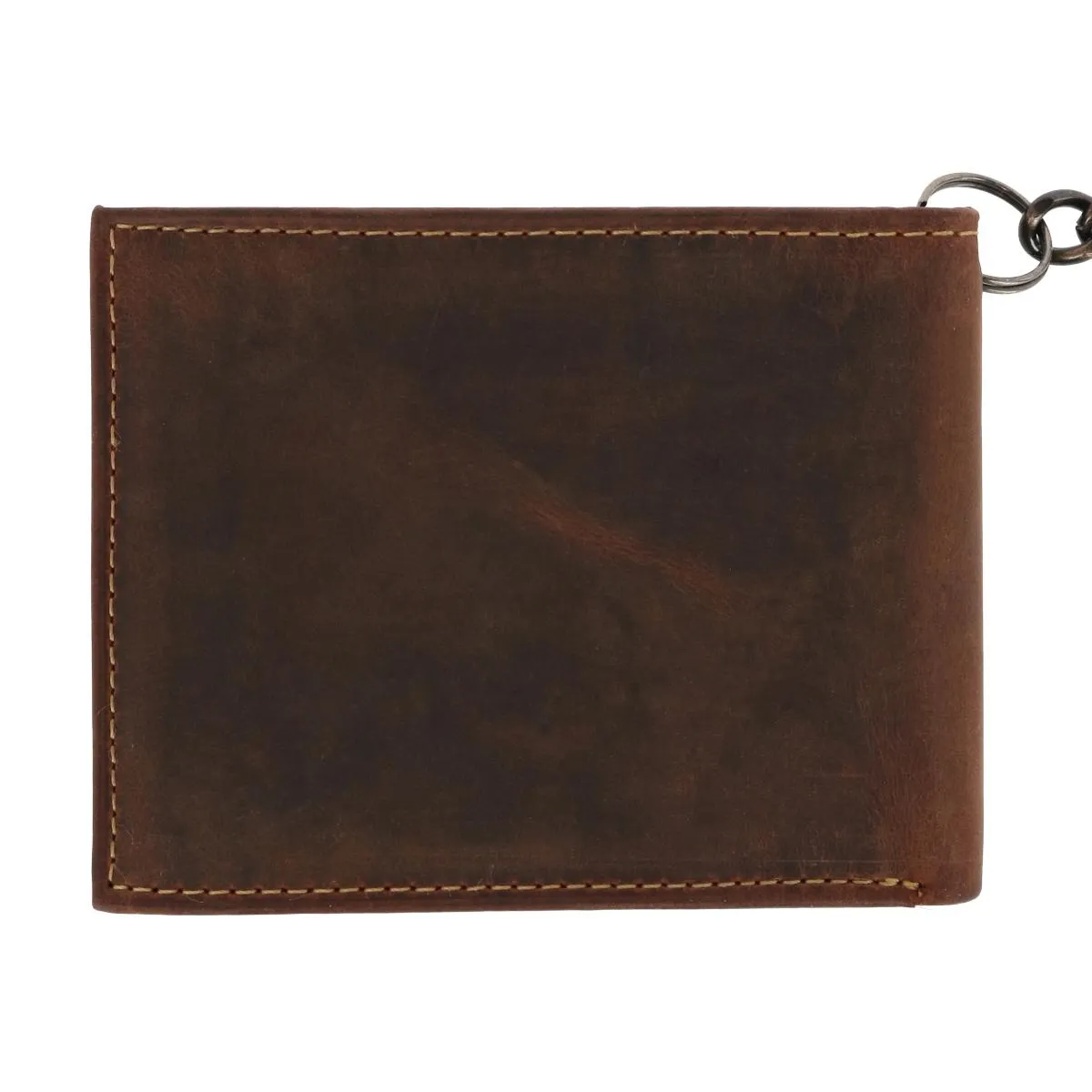 Men's Leather Bifold Chain Wallet