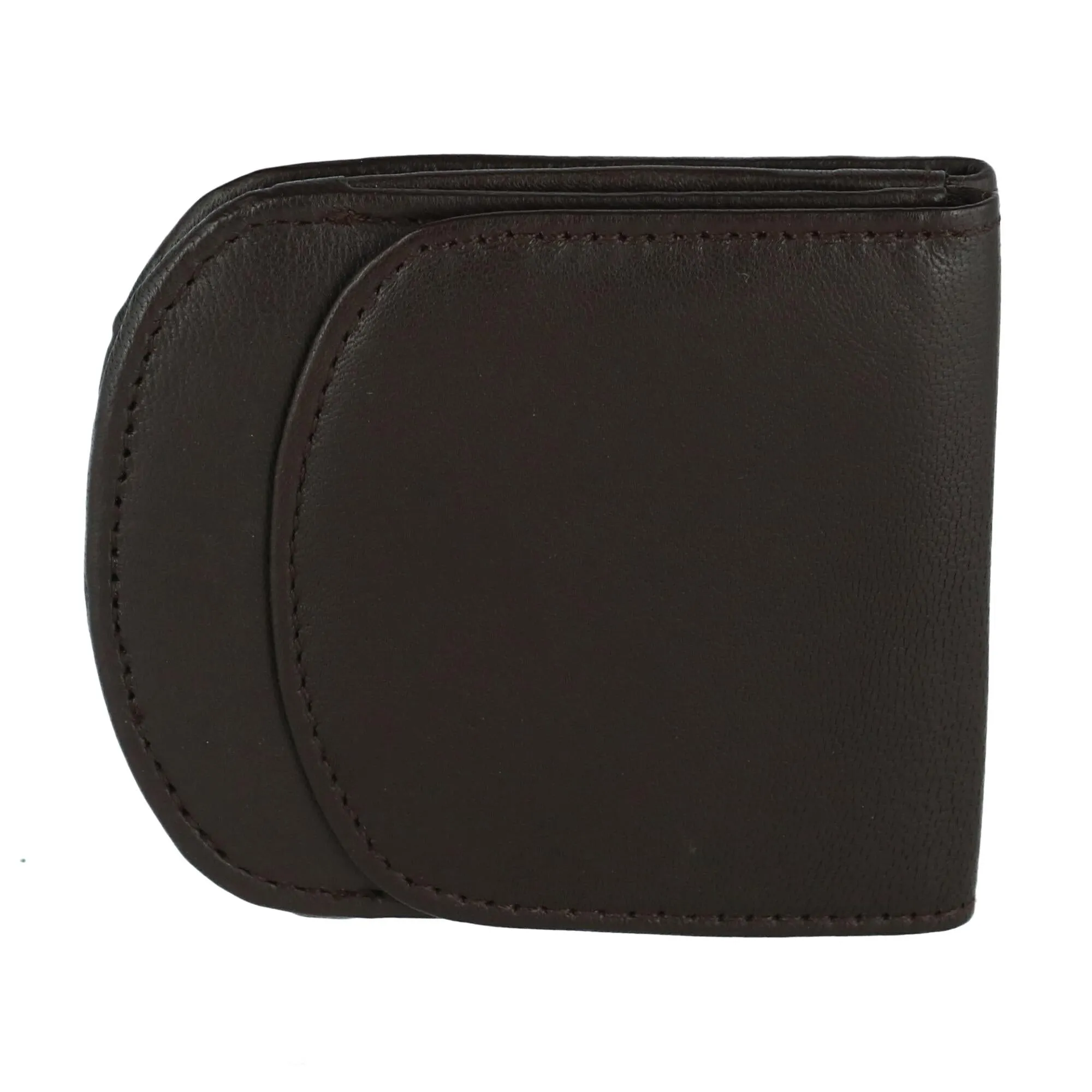 Men's Leather Front Pocket C-Fold Taxi Wallet