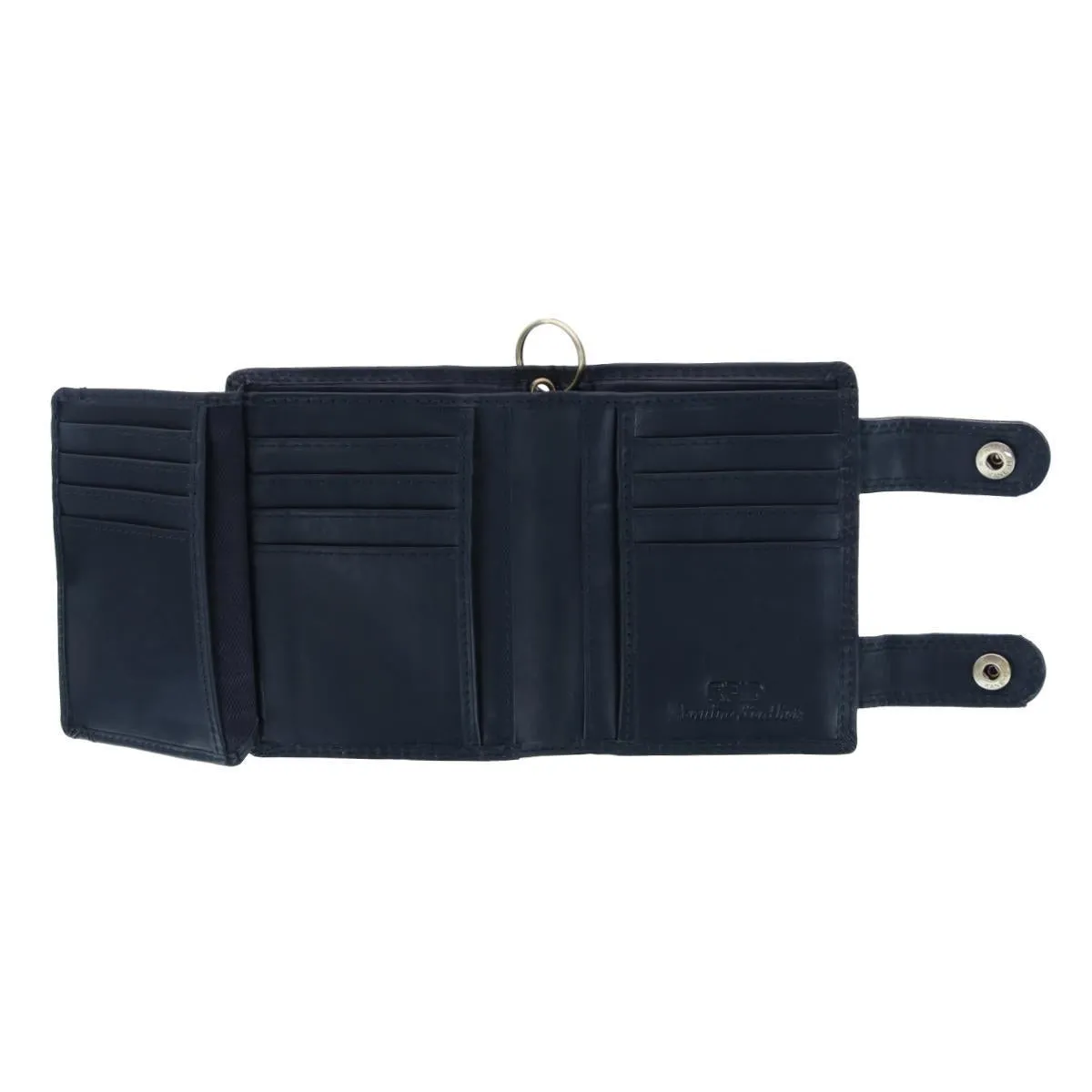 Men's Leather Motorcycle RFID Bifold Chain Wallet