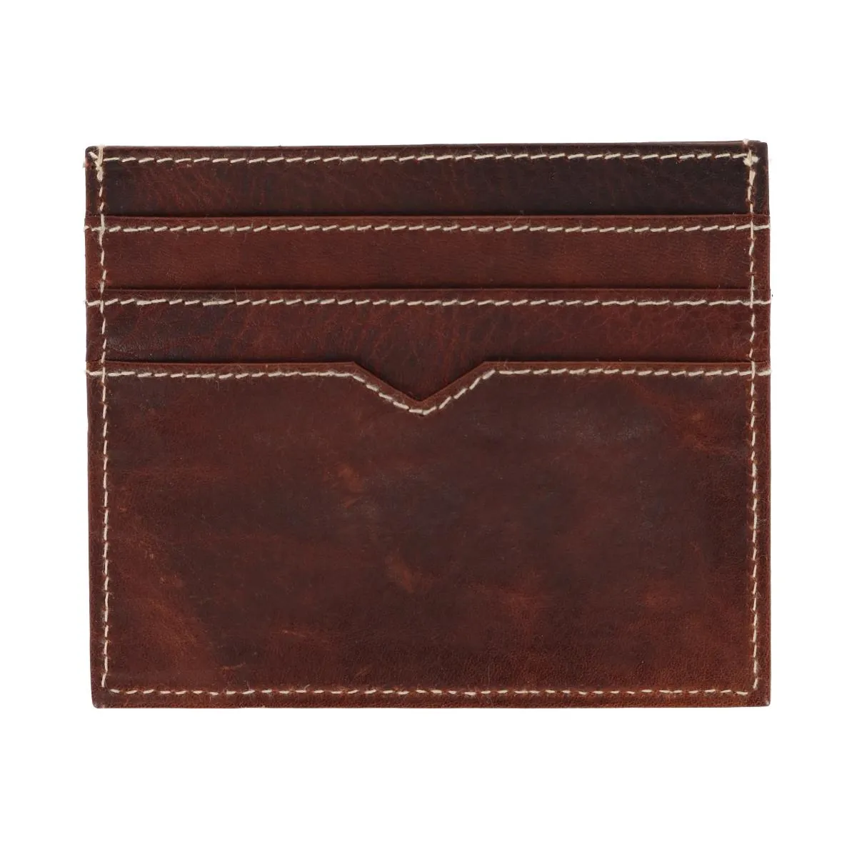 Men's Oil Pull Up Leather RFID Slim Card Case Wallet