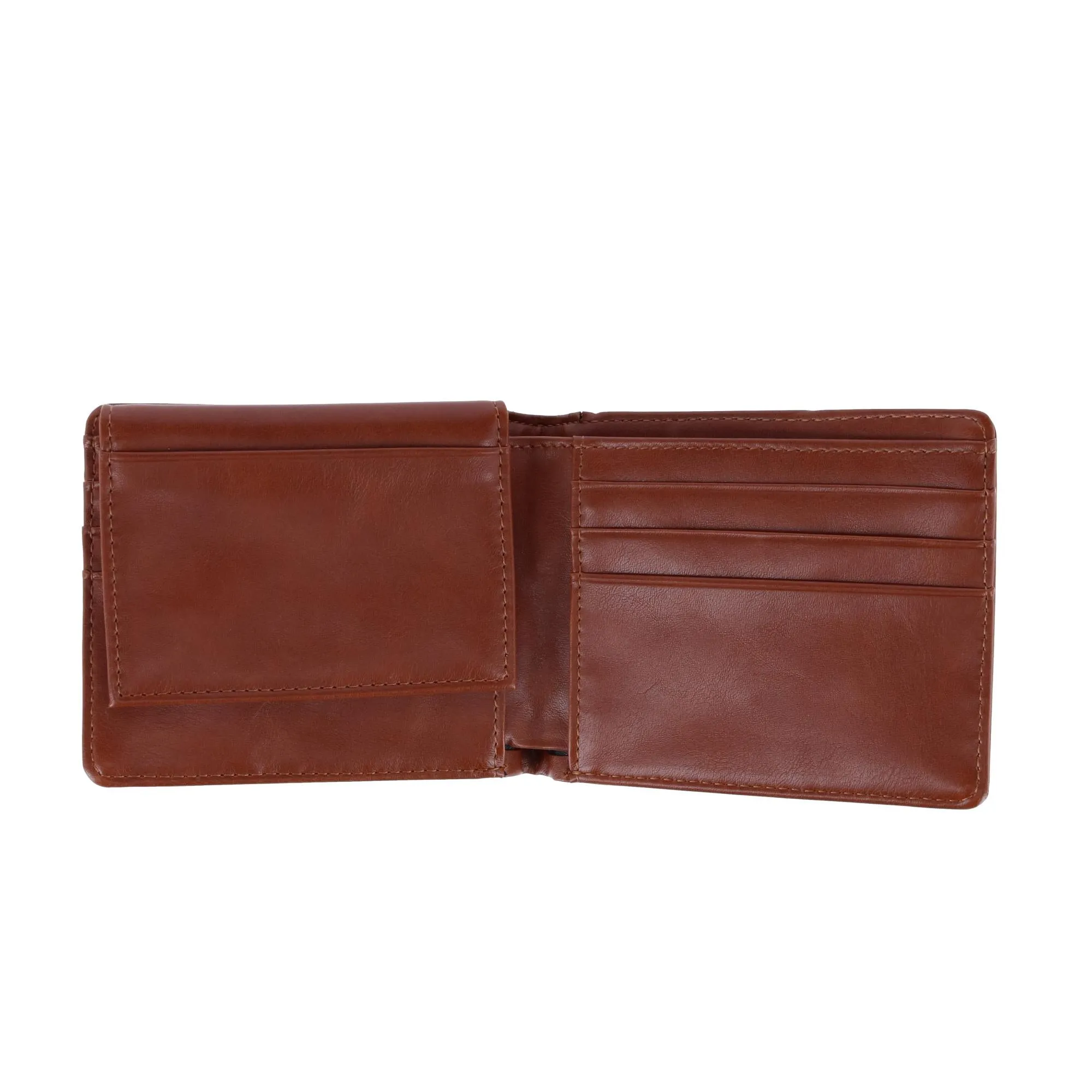 Men's RFID Distressed Vegan Leather Bifold Wallet