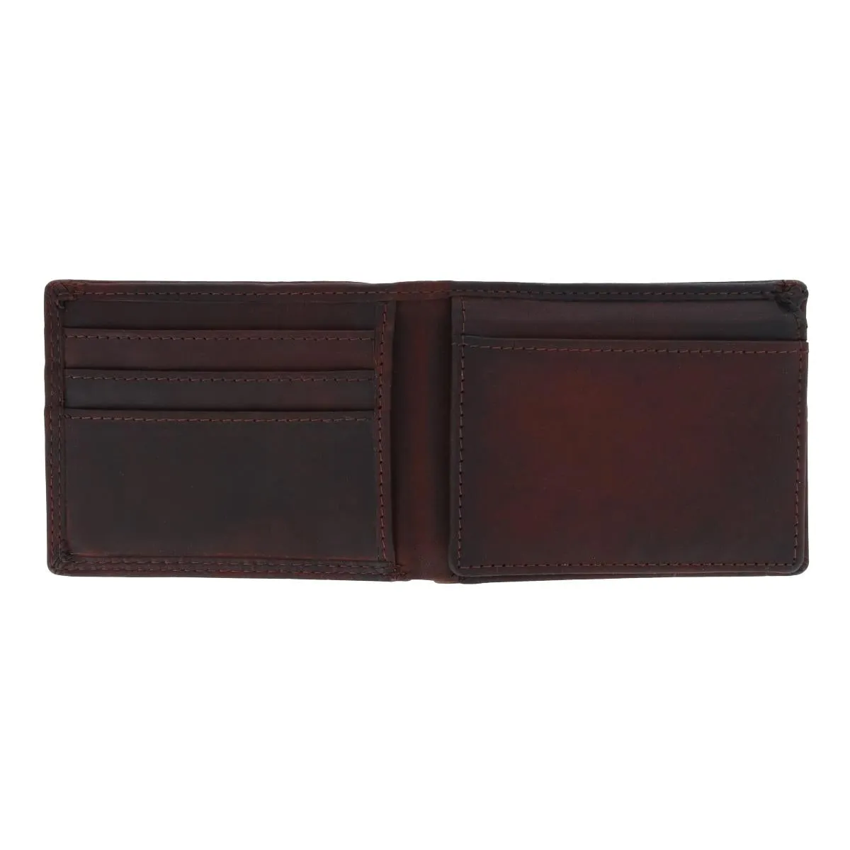 Men's RFID Vintage Leather Bifold Wallet with ID Flap