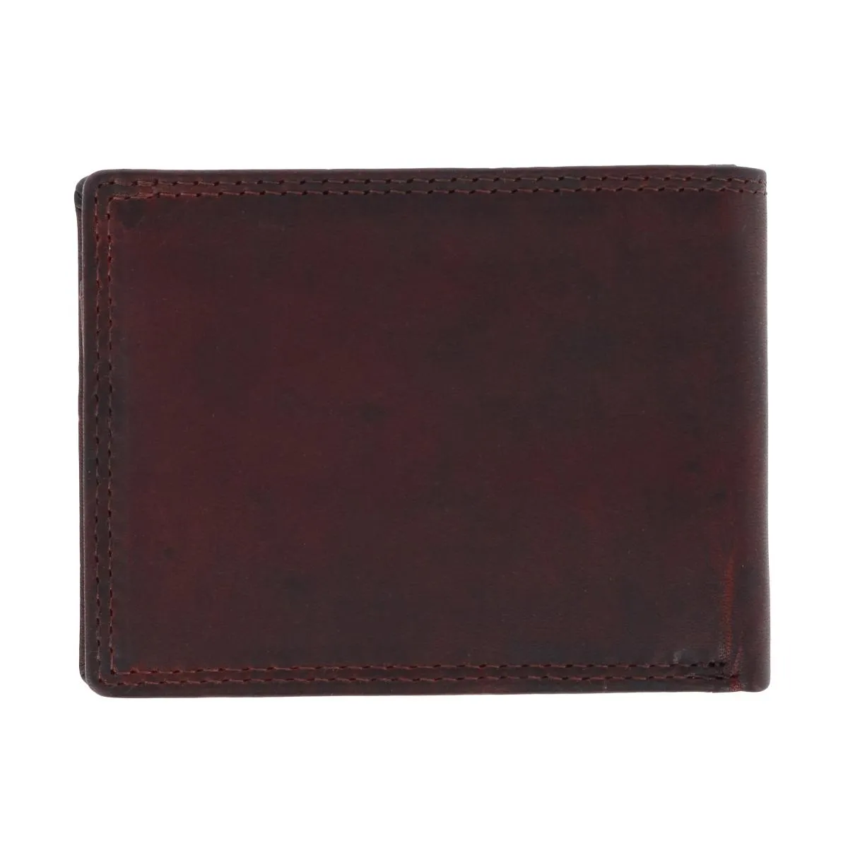 Men's RFID Vintage Leather Bifold Wallet with ID Flap