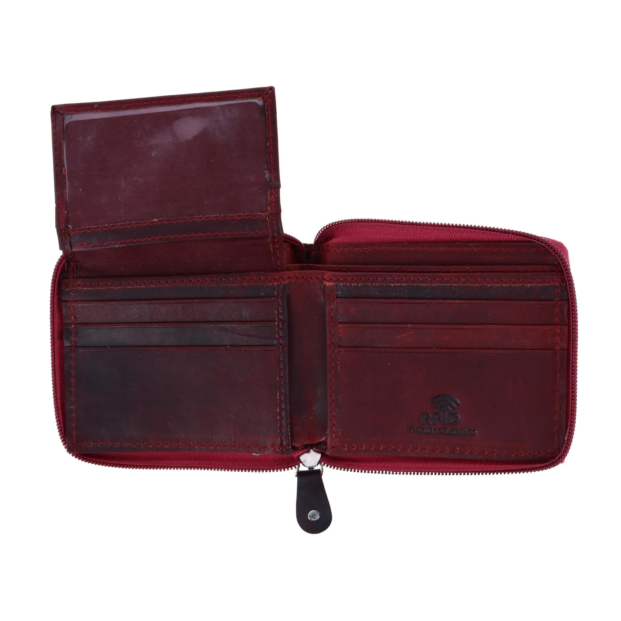 Men's RFID Zip Around Wallet