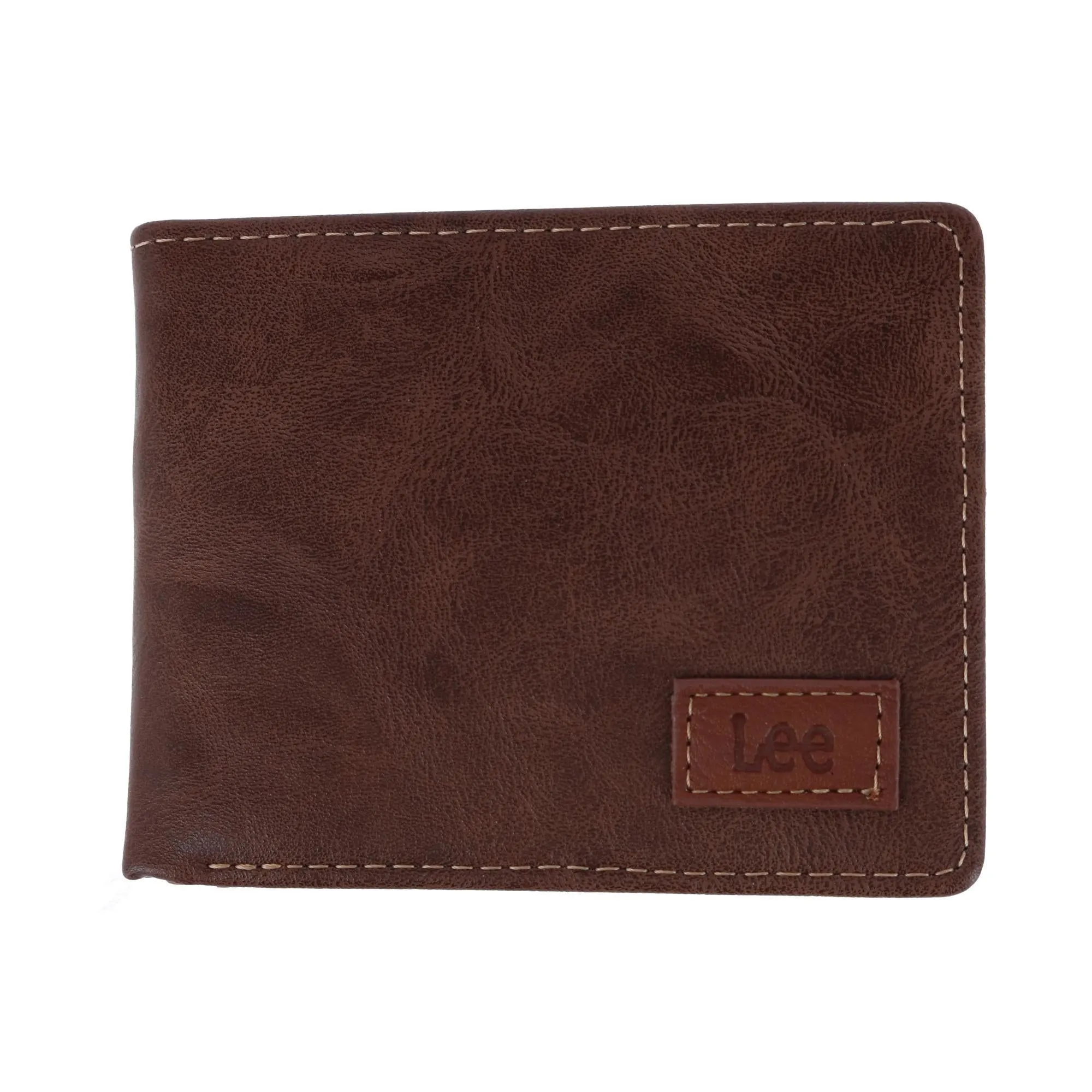 Men's Tumbled Leather Bifold Wallet