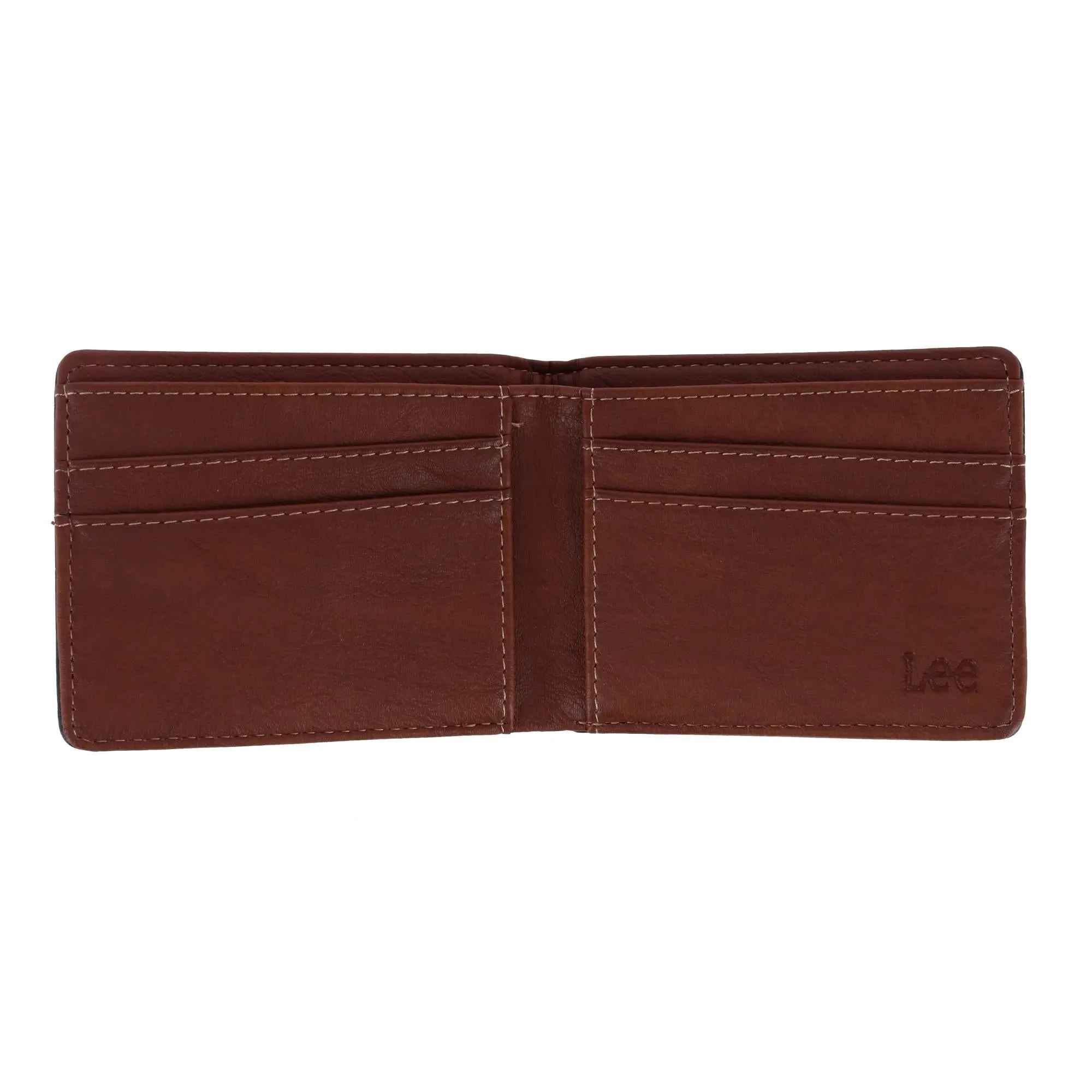 Men's Tumbled Leather Bifold Wallet