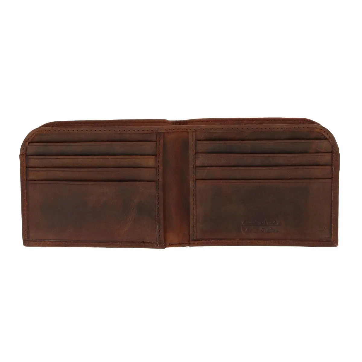 Men's Vintage Hunter Leather Curved Front Pocket Wallet