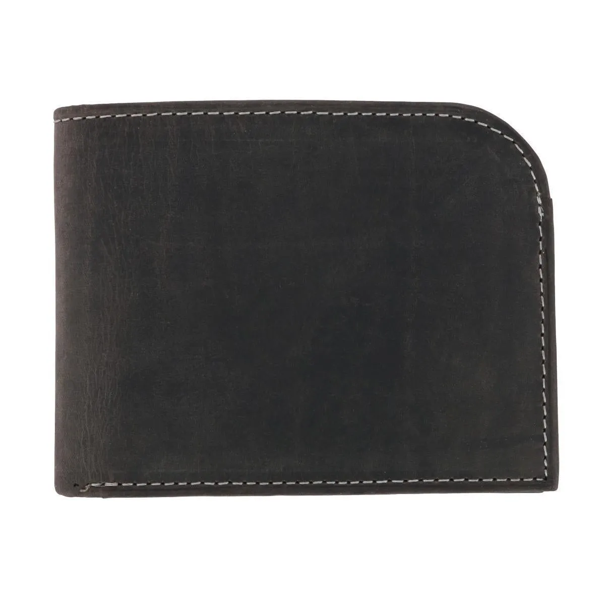 Men's Vintage Hunter Leather Curved Front Pocket Wallet