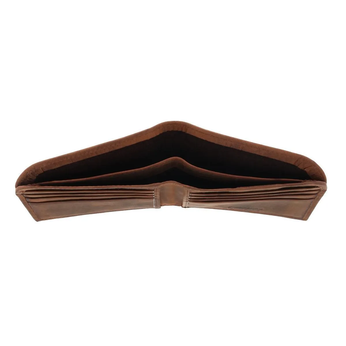 Men's Vintage Hunter Leather Curved Front Pocket Wallet