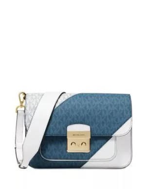 Michael Michael Kors Sloan Editor Tricolor Signature Shoulder Bag