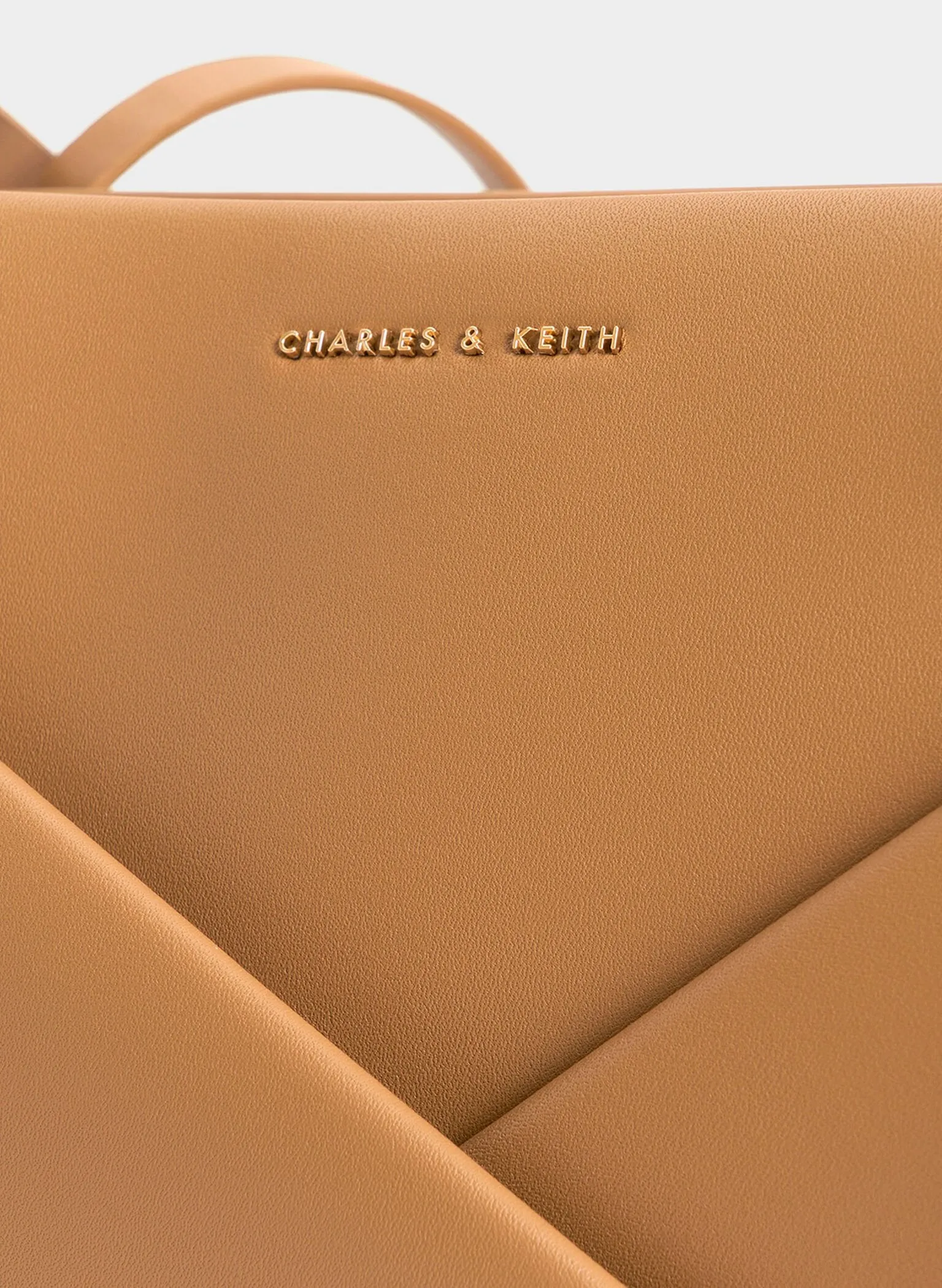 Midori Geometric Tote Bag - Camel