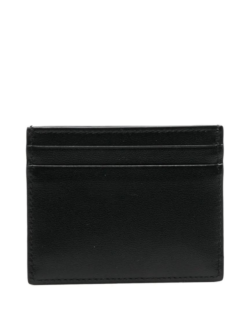 Minimalist Black Leather Card Holder
