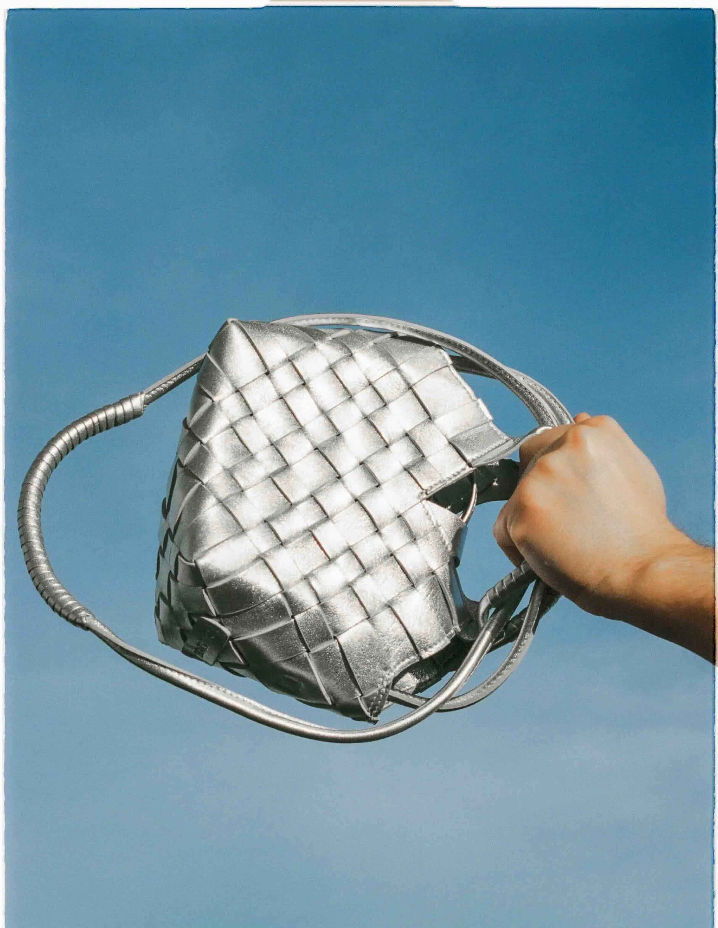MISU MINI Silver Crossbody bag