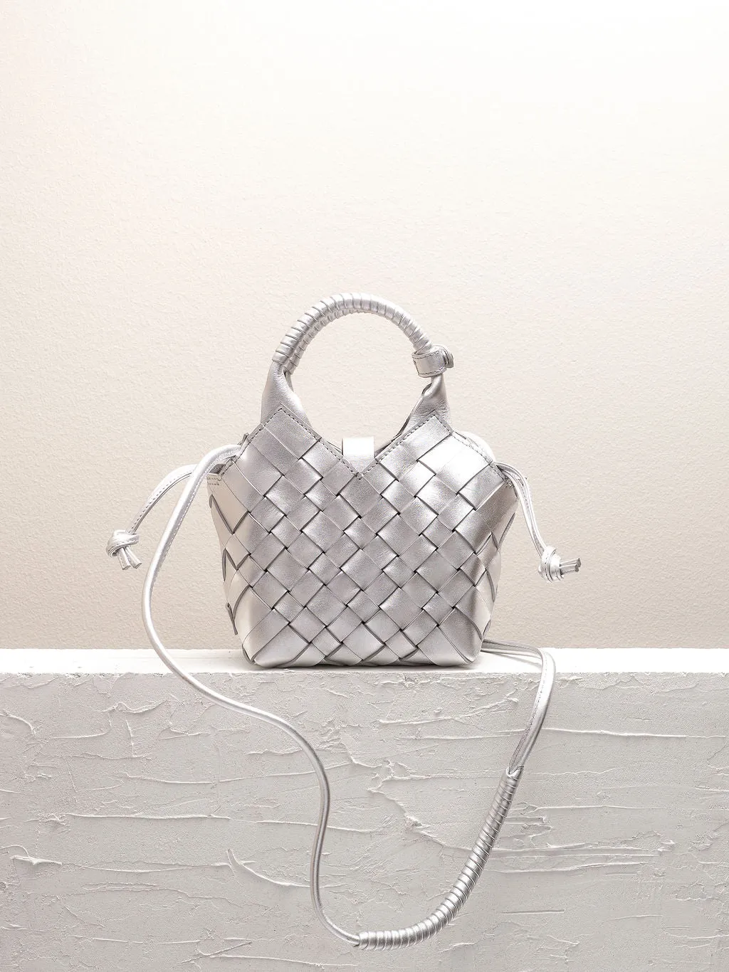 MISU MINI Silver Crossbody bag