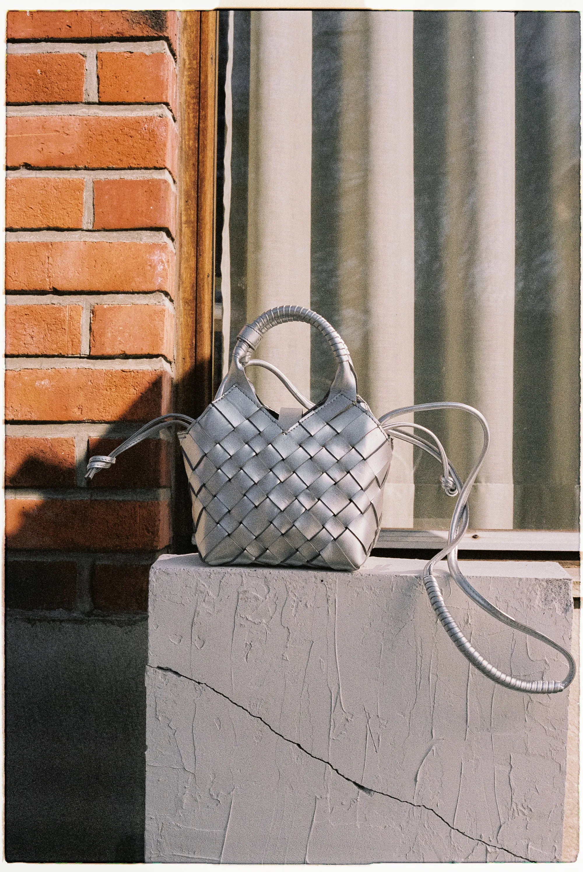 MISU MINI Silver Crossbody bag
