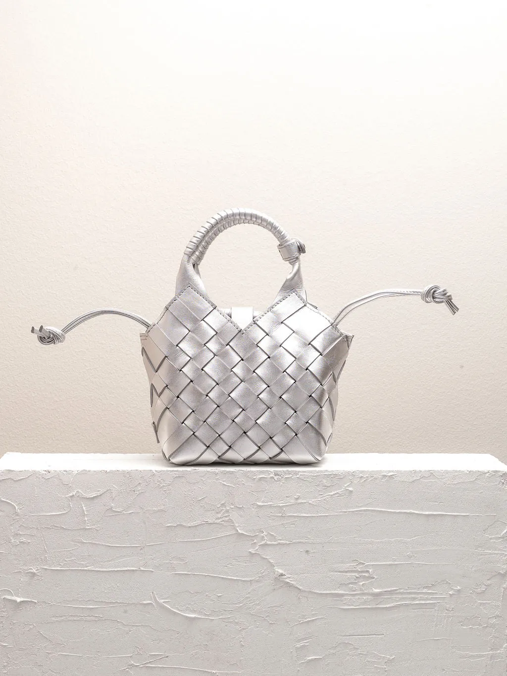 MISU MINI Silver Crossbody bag