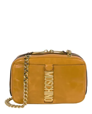 Moschino Leather Logo Shoulder Bag Womens 7466-8006-0011