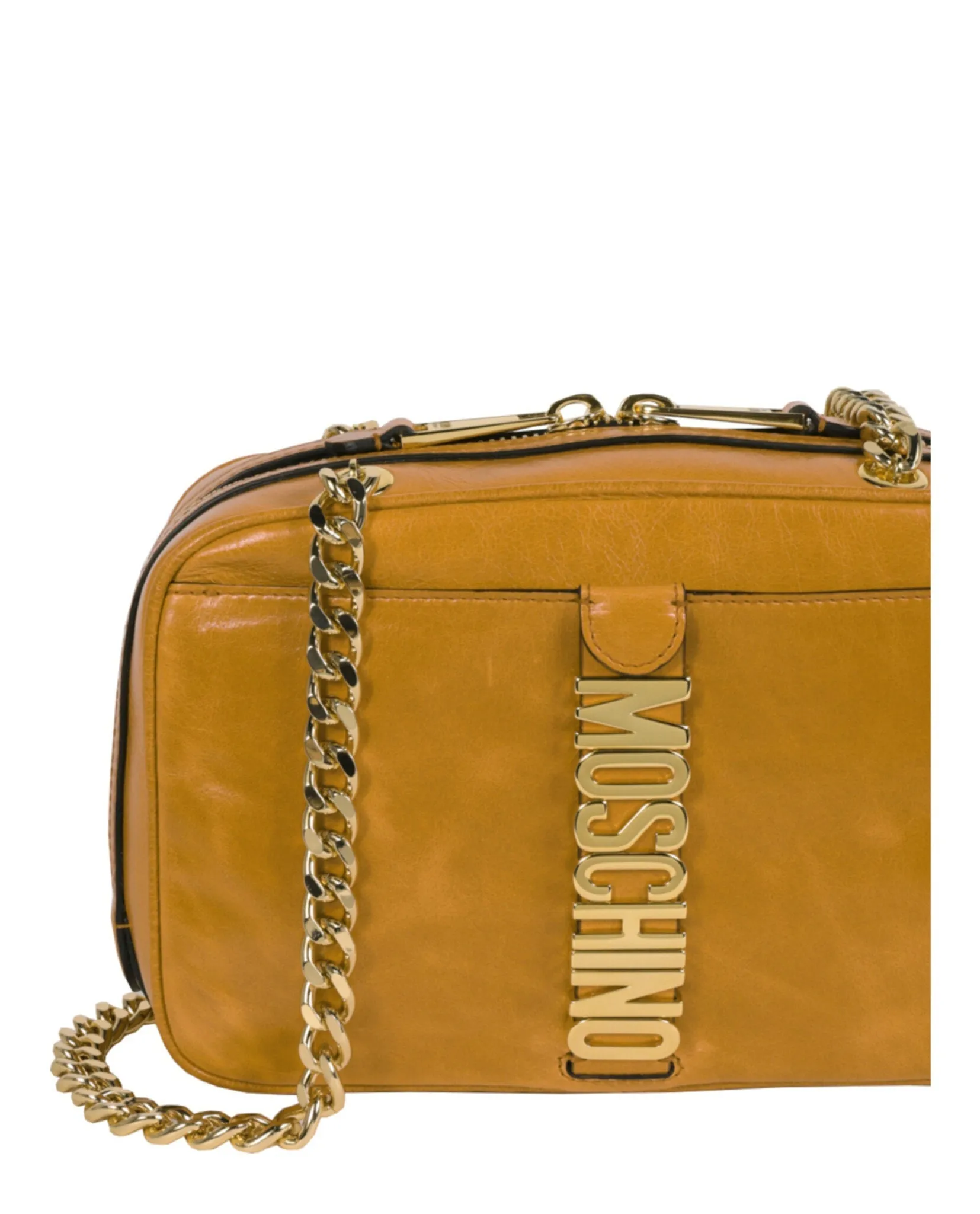 Moschino Leather Logo Shoulder Bag Womens 7466-8006-0011