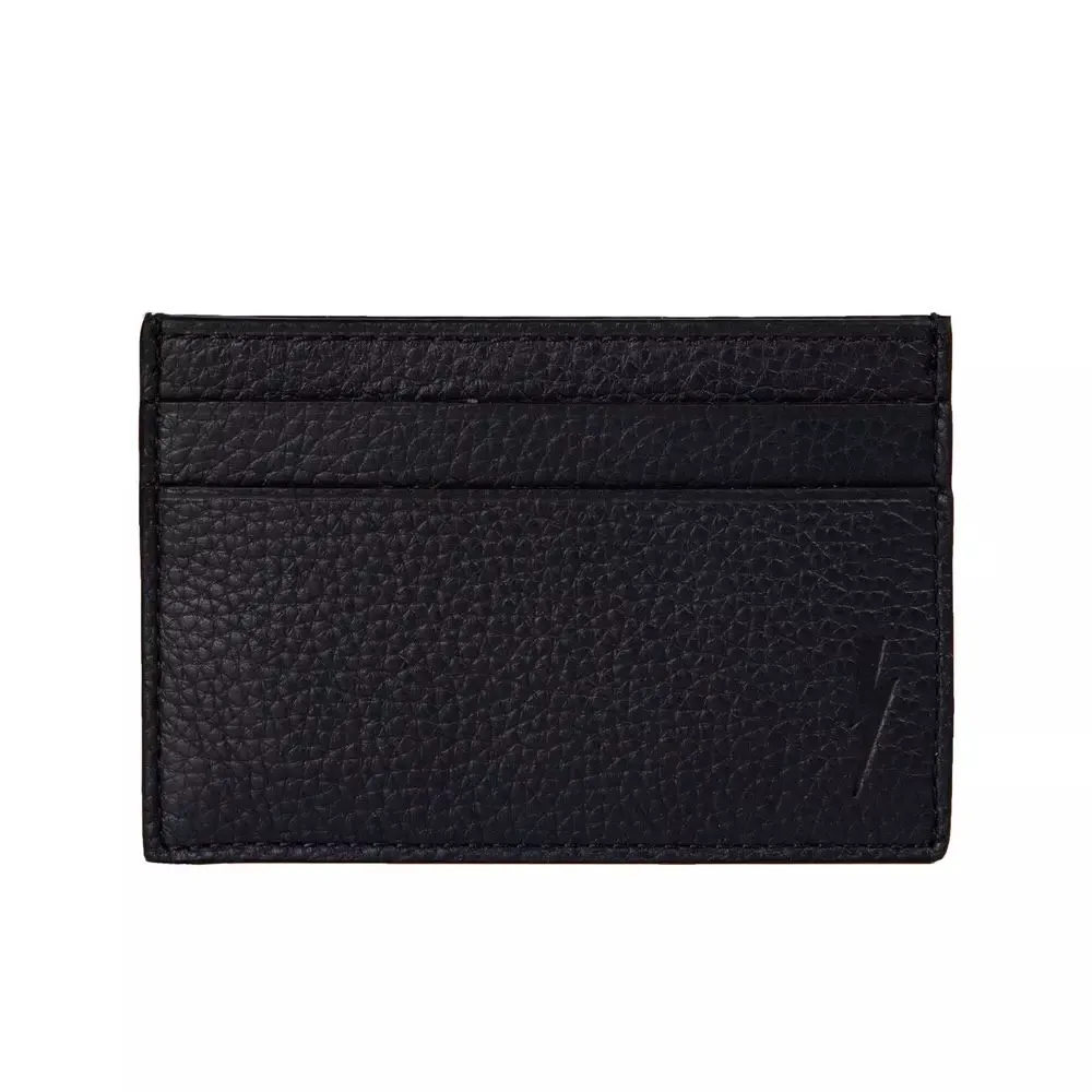Neil Barrett Sleek  Leather Card Holder Men's Wallet