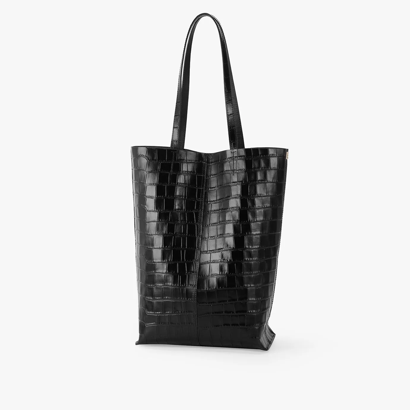 Nudist Portrait Tote - Embossed Black
