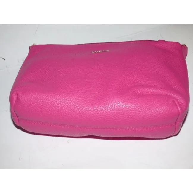 NWT, Furla, textured hot pink leather, two-way style, cross body, shoulder, or top handle, purse with built in cards slots!