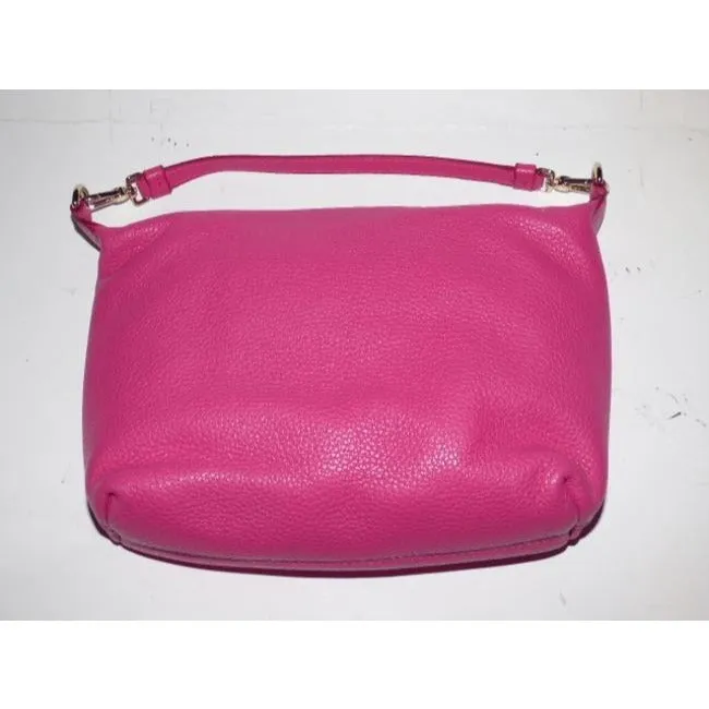 NWT, Furla, textured hot pink leather, two-way style, cross body, shoulder, or top handle, purse with built in cards slots!