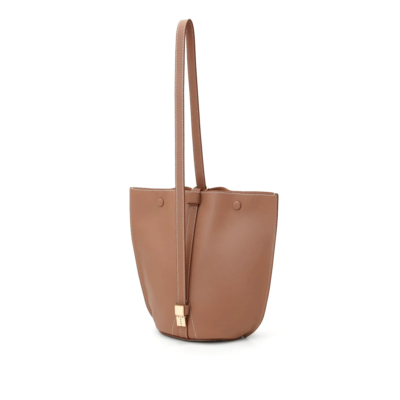 Orukami Flat Hook Convertible Bucket Tote Small - Caramel