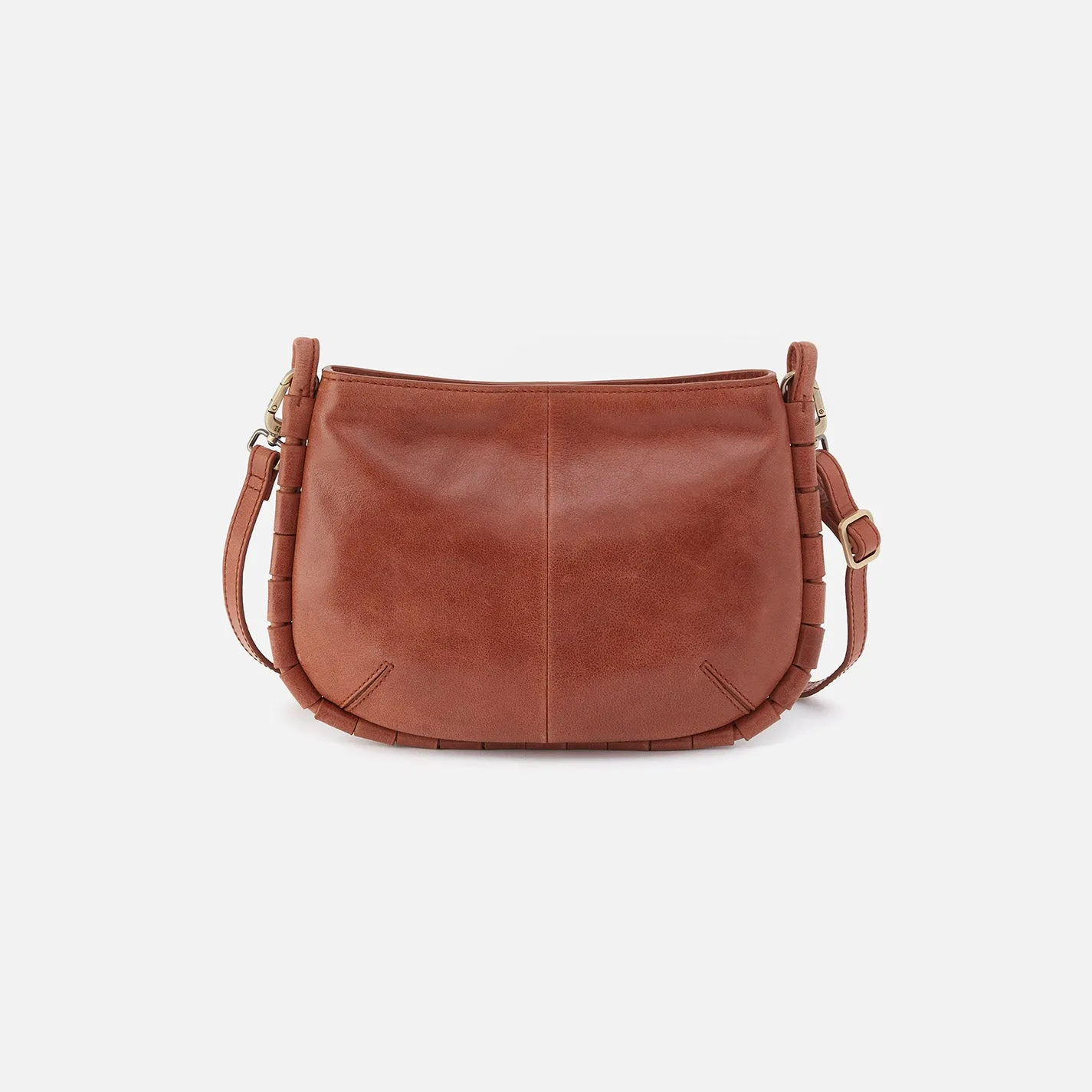 Phoebe Crossbody In Smooth Leather - Saddle