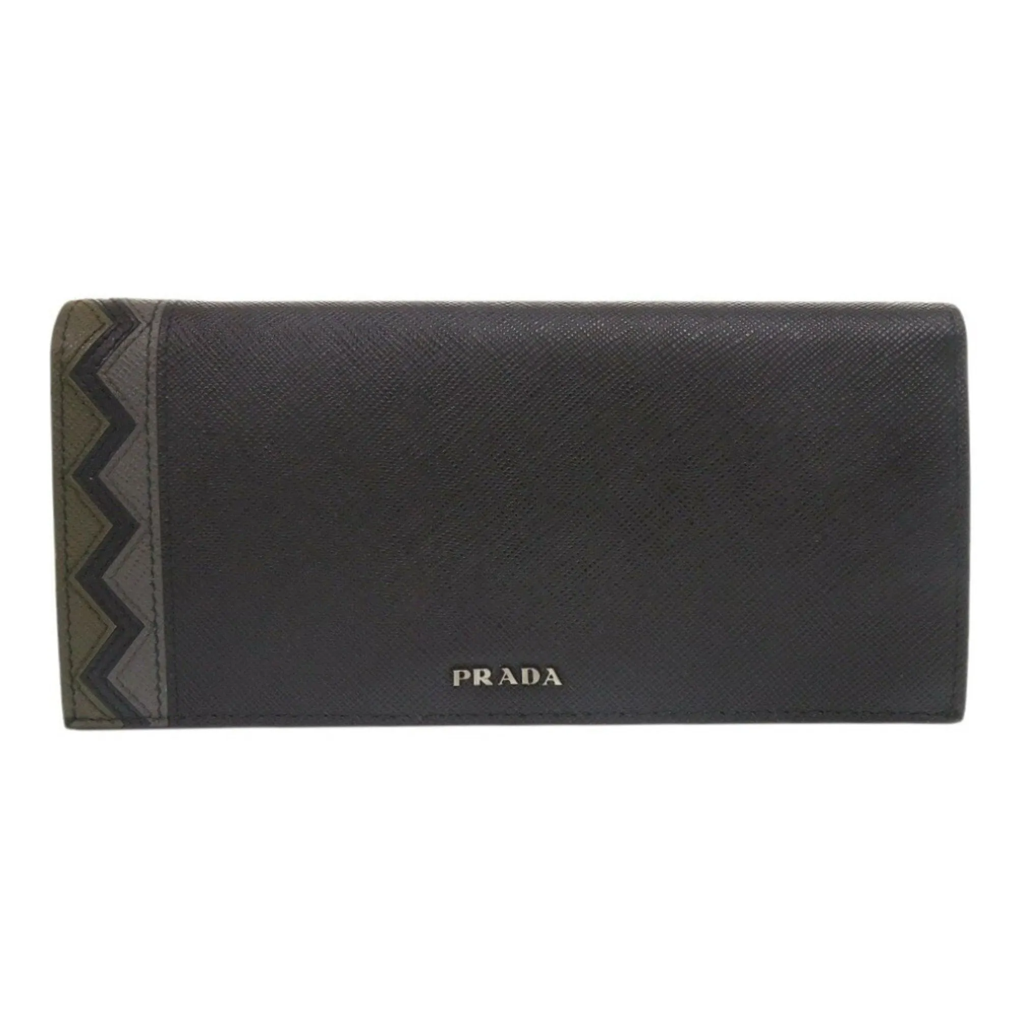 Prada Leather Long Wallet (Bi-Fold) (Pre-Owned)
