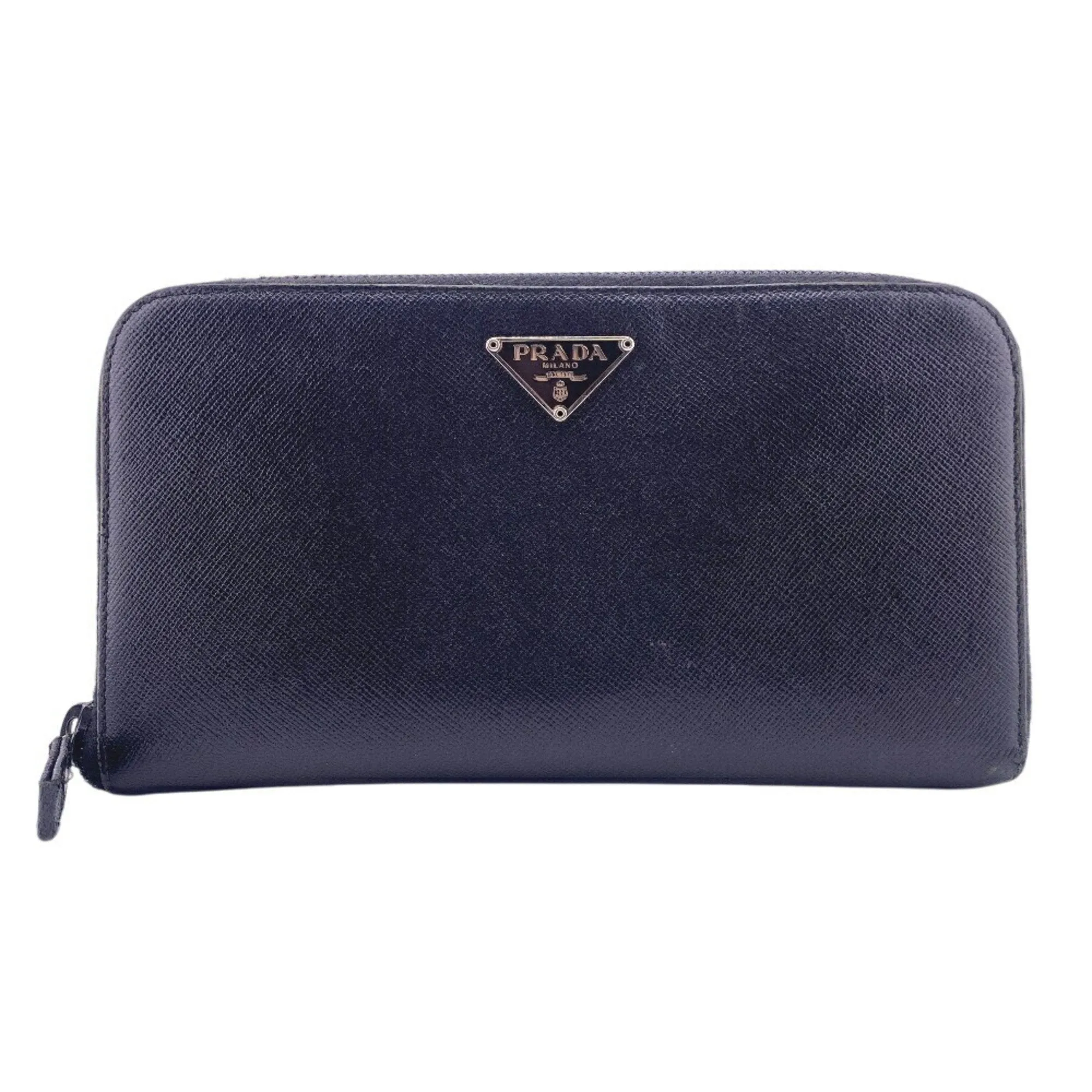 Prada Leather Long Wallet (Bi-Fold) (Pre-Owned)