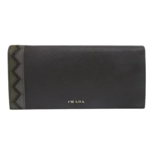 Prada Leather Long Wallet (Bi-Fold) (Pre-Owned)