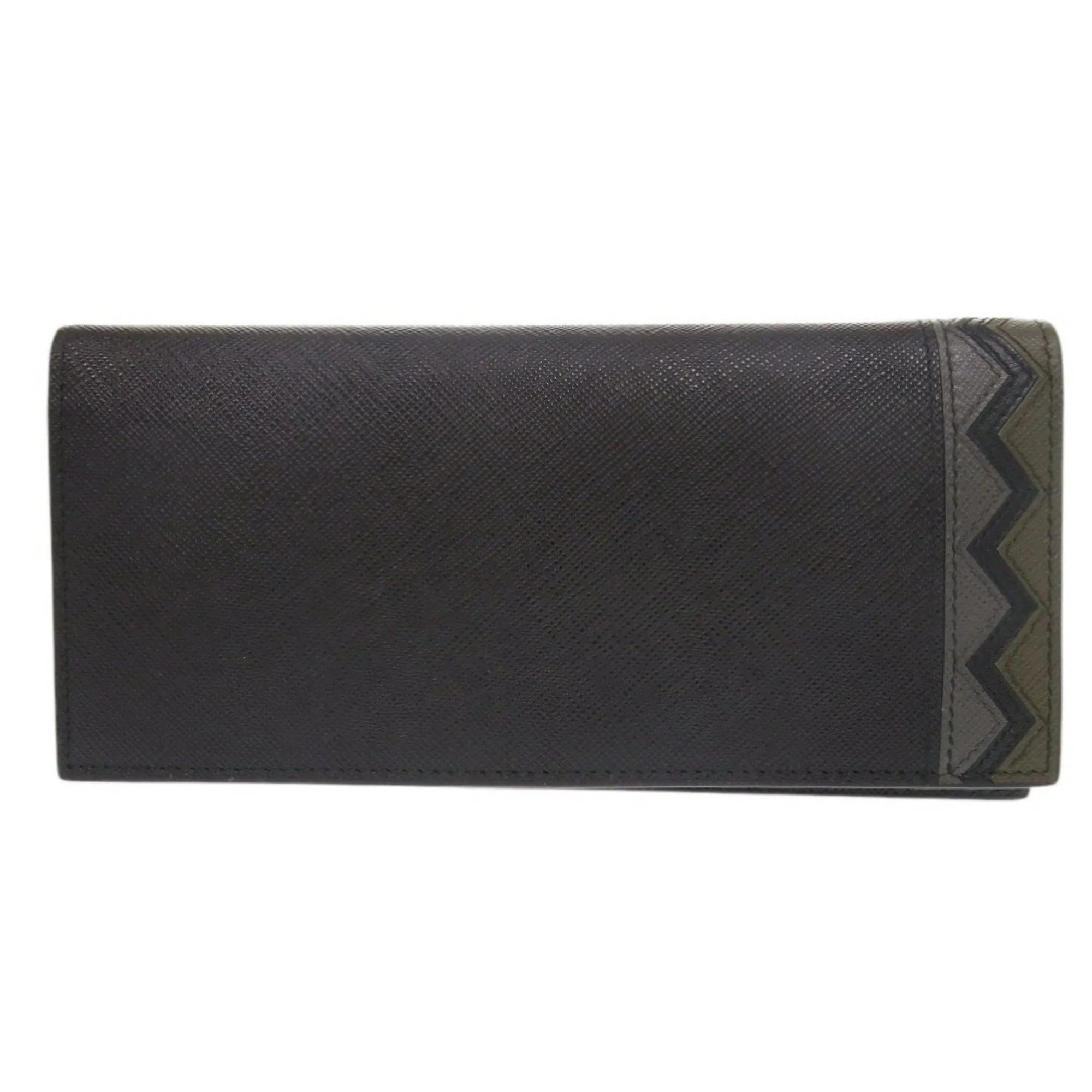 Prada Leather Long Wallet (Bi-Fold) (Pre-Owned)
