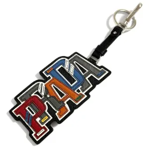 Prada Leather Metal Keyring (Pre-Owned)