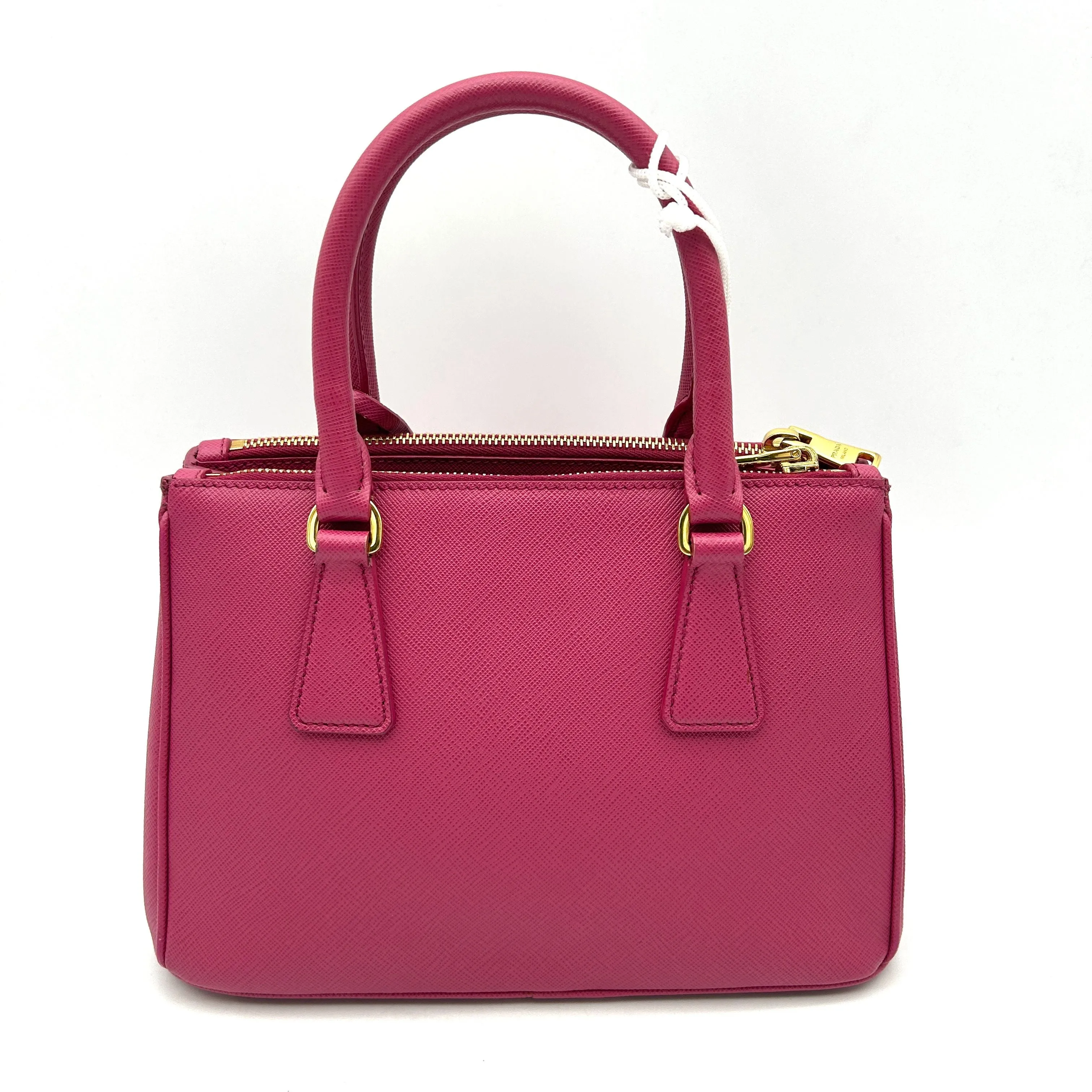 Prada Saffiano Leather Galleria Double Zip - Pink Totes, Handbags LA7897