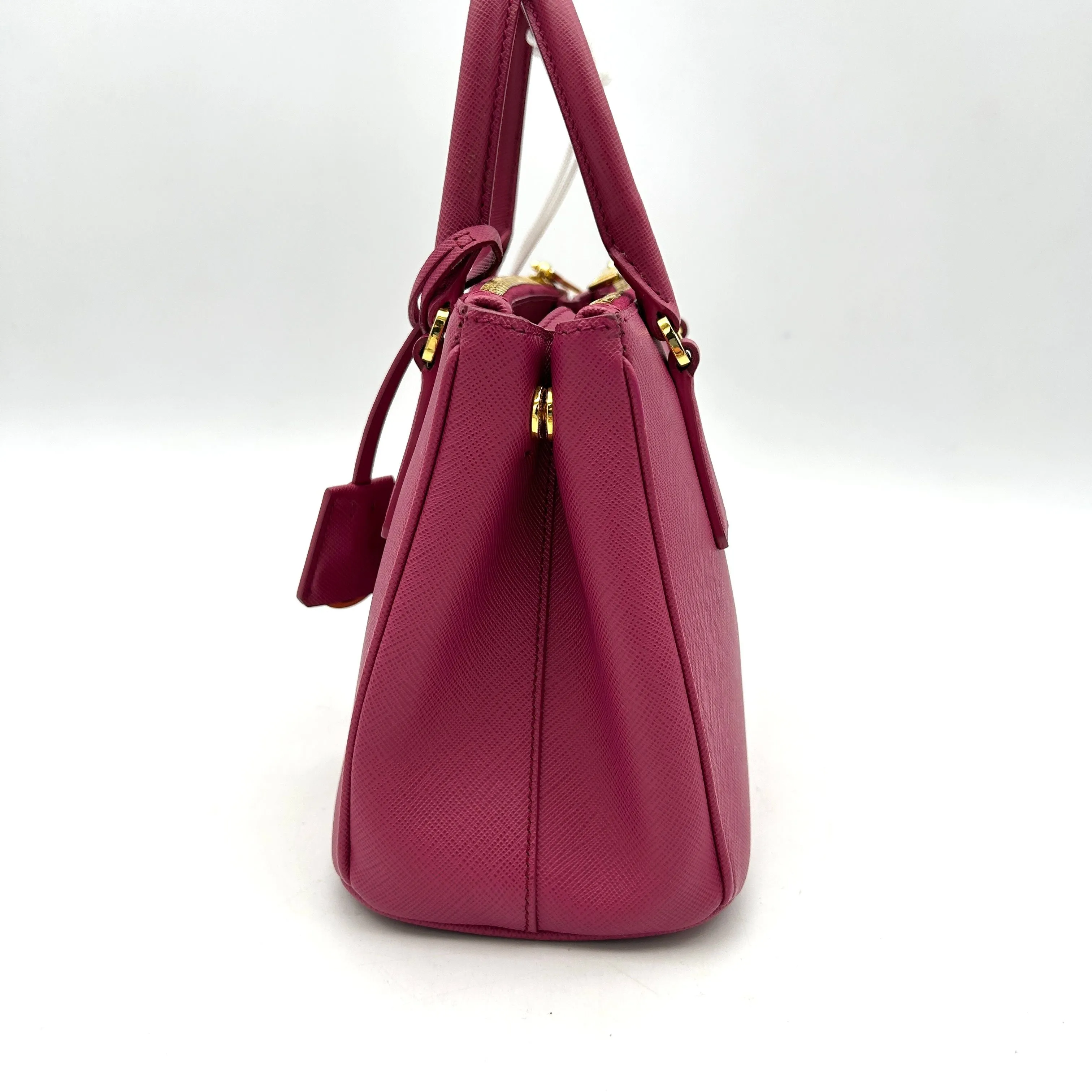 Prada Saffiano Leather Galleria Double Zip - Pink Totes, Handbags LA7897