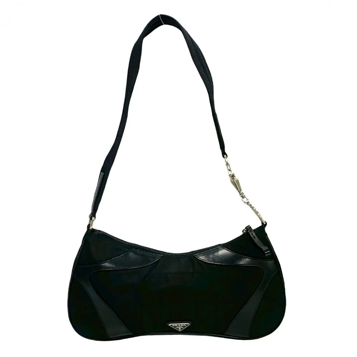 PRADA Shoulder Bag leather black