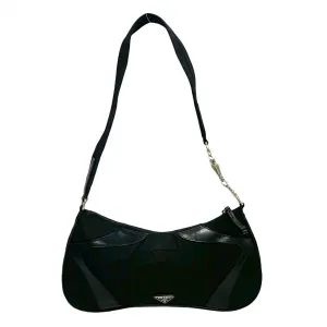 PRADA Shoulder Bag leather black