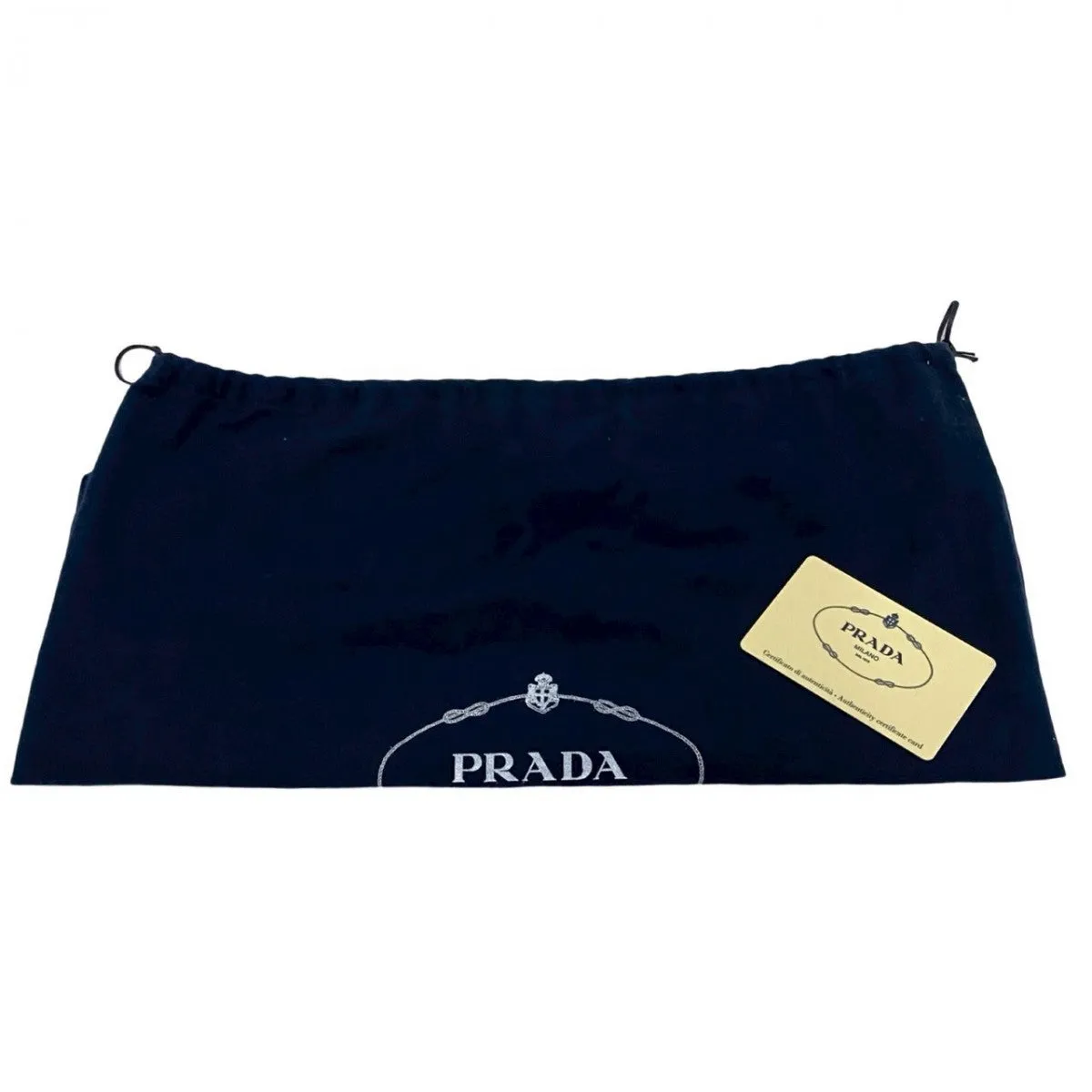 PRADA Shoulder Bag leather black