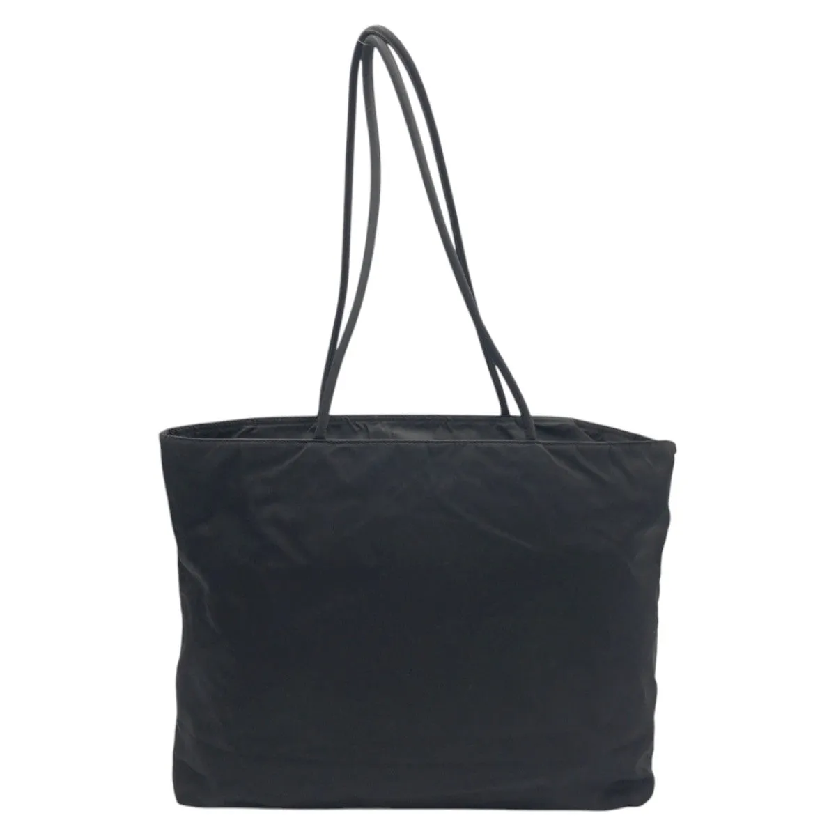 PRADA Tote Bag Nylon Black black Tote Bag Shoulder Bag Unisex Test Triangular logo Women Used